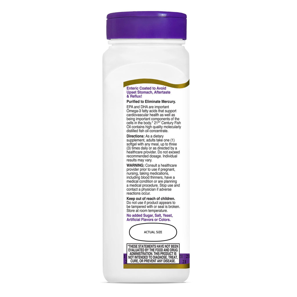 Fish Oil 1000 mg 90 Enteric Coated Softgels M4891