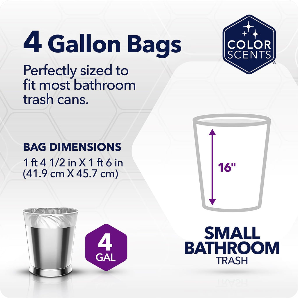 4 Gallon Twist Tie Trash Bags 80 Count J87934