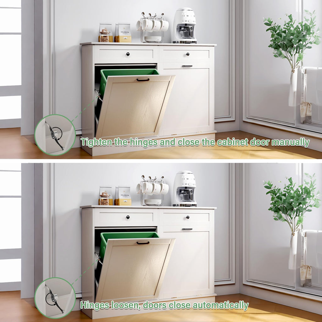 Double Tilt Out Trash Cabinet with Drawer L223345