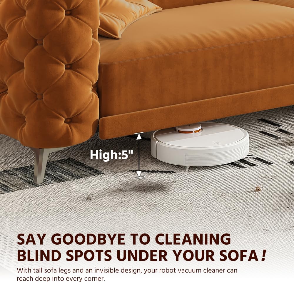 King Velvet Pull Out Sleeper Sofa with Ottoman A349187