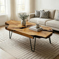 Live Edge Natural Wood Coffee Table B165