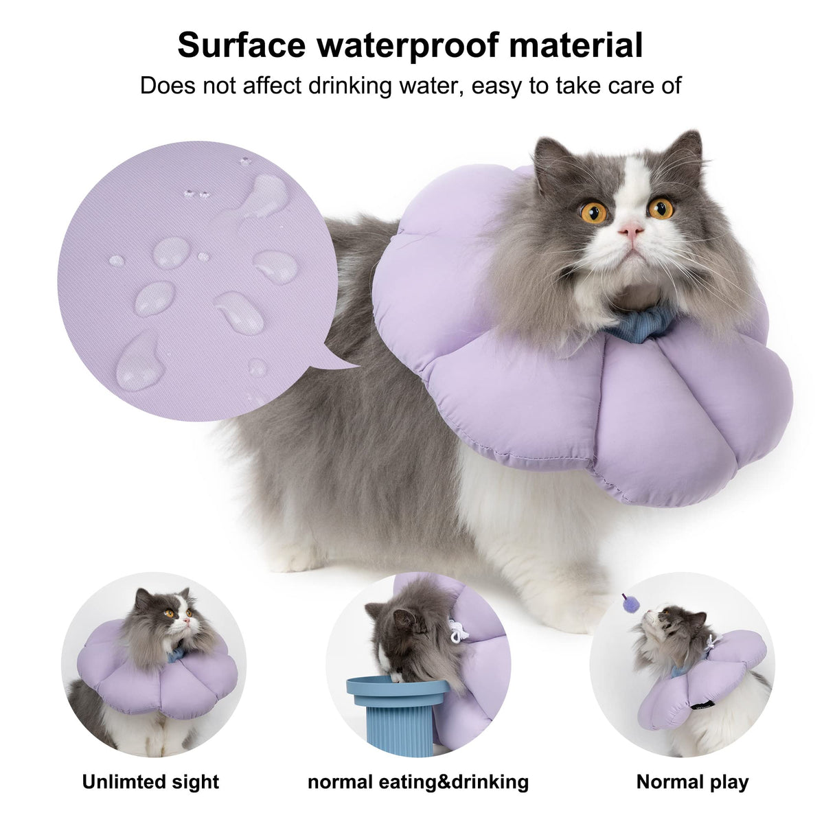 Waterproof Cat Recovery Cone Collar Y15064