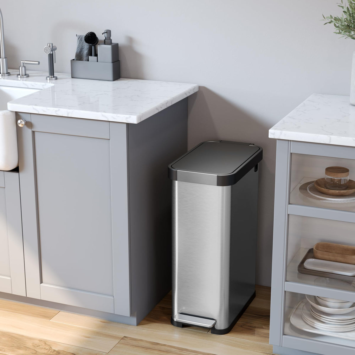13.2 Gallon Kitchen Trash Can with Odor Filter L304