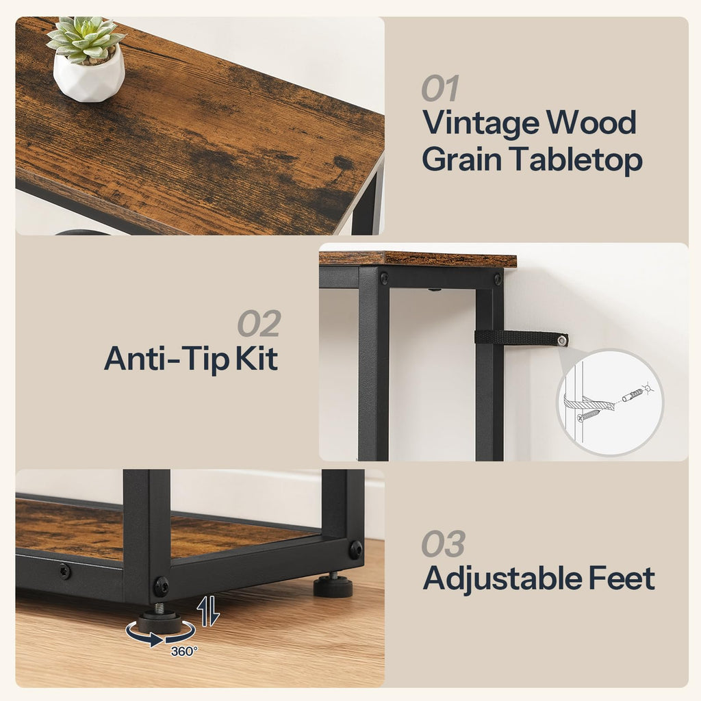 29.5" 5-Tier Narrow Console Table P6669