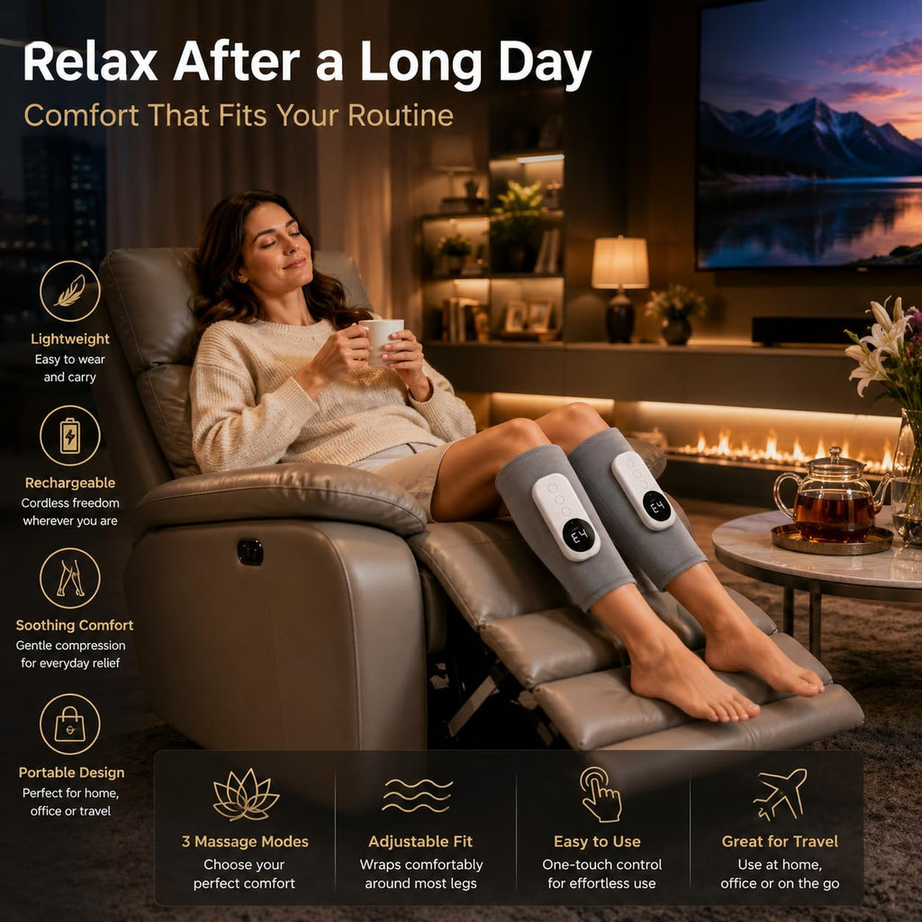 Cordless Air Massage Kneading Leg Massager L3671