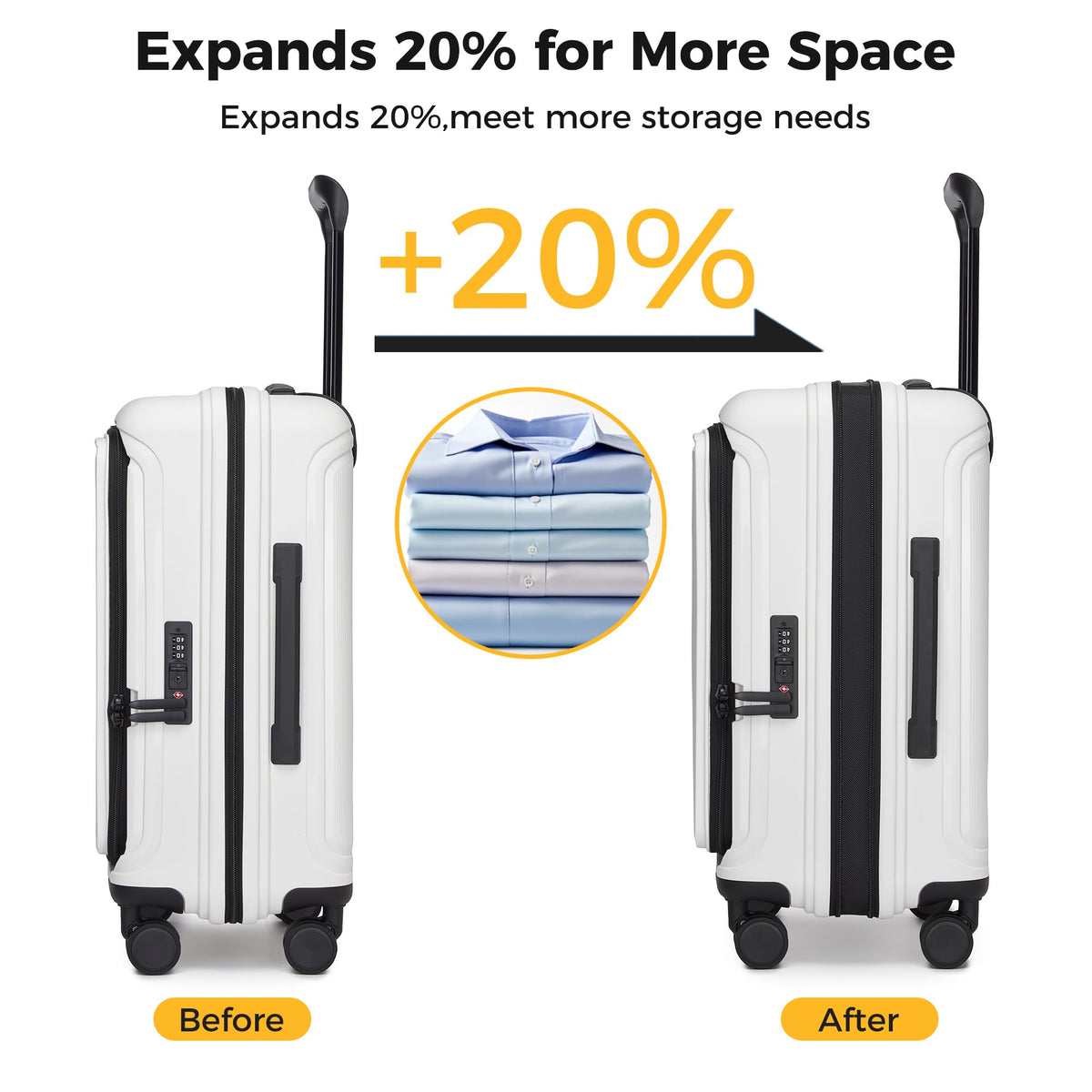 20-Inch Hardside Carry On Luggage P1769