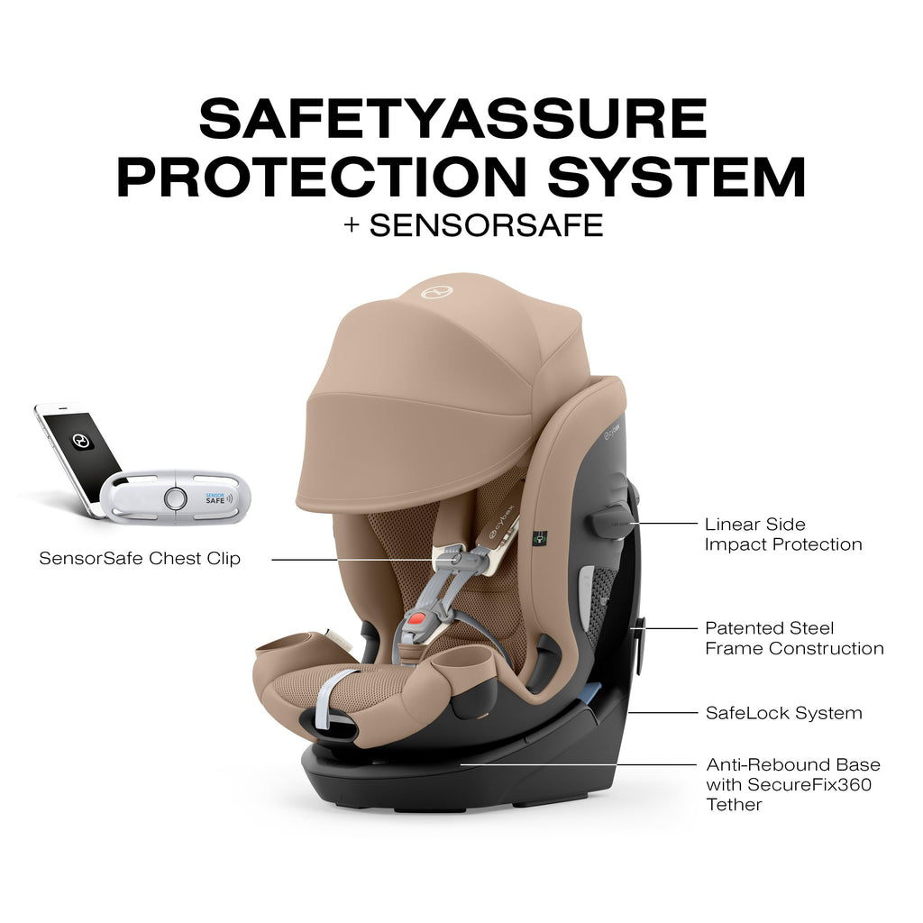 Rotating All-in-One Convertible Car Seat, Almond Beige O601917