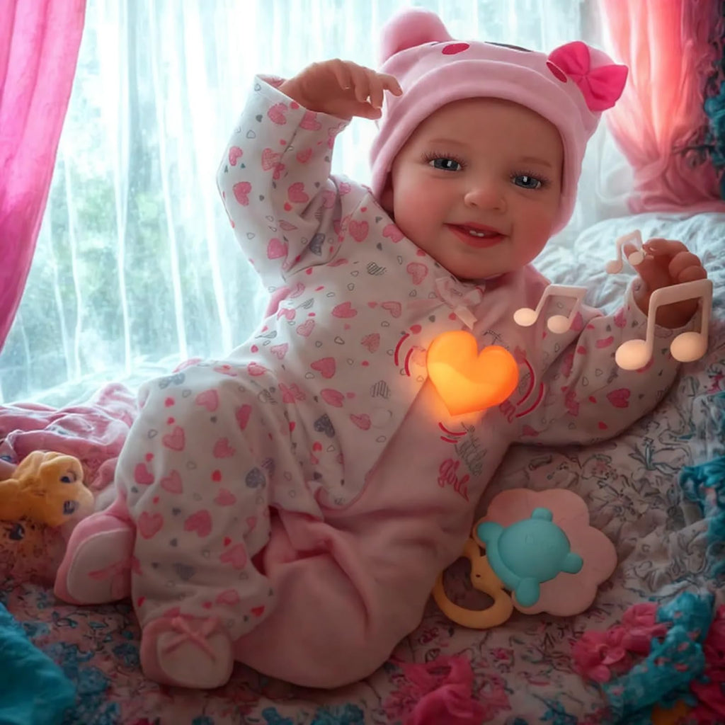 Reborn Baby Dolls with Heartbeat, Coos & Breathing W527219