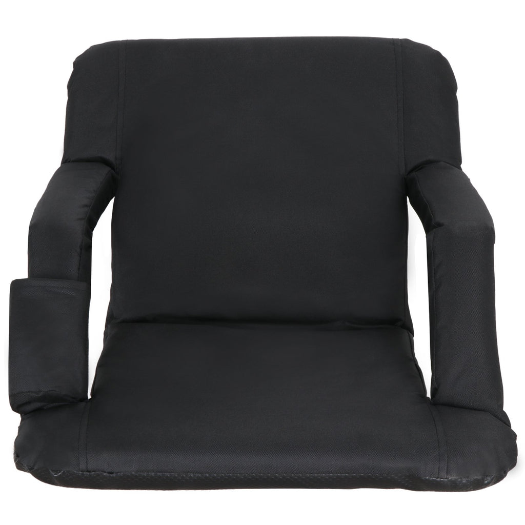 21" 25" Wide Padded Stadium Seat Chair with Back Support and Arms J474903