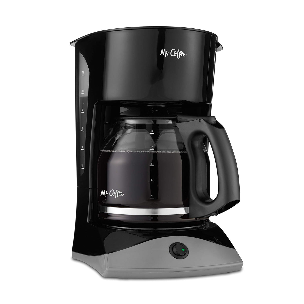 Black 12 Cup Coffee Maker with Glass Carafe Y383570