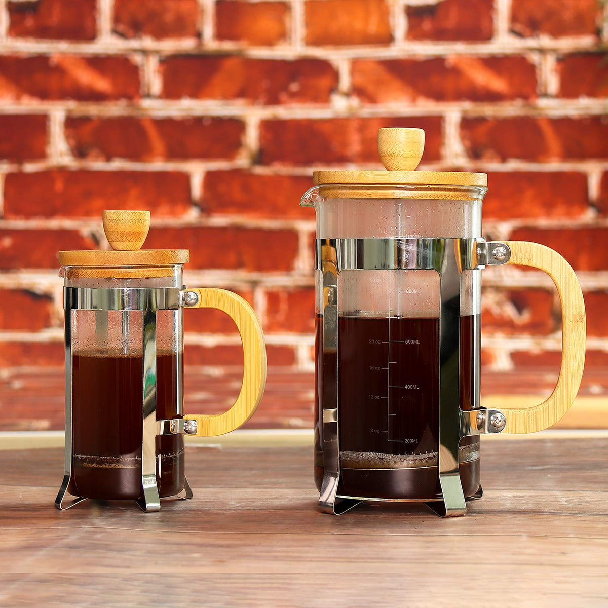 34 oz French Press Coffee Maker with Bamboo Lid D55921