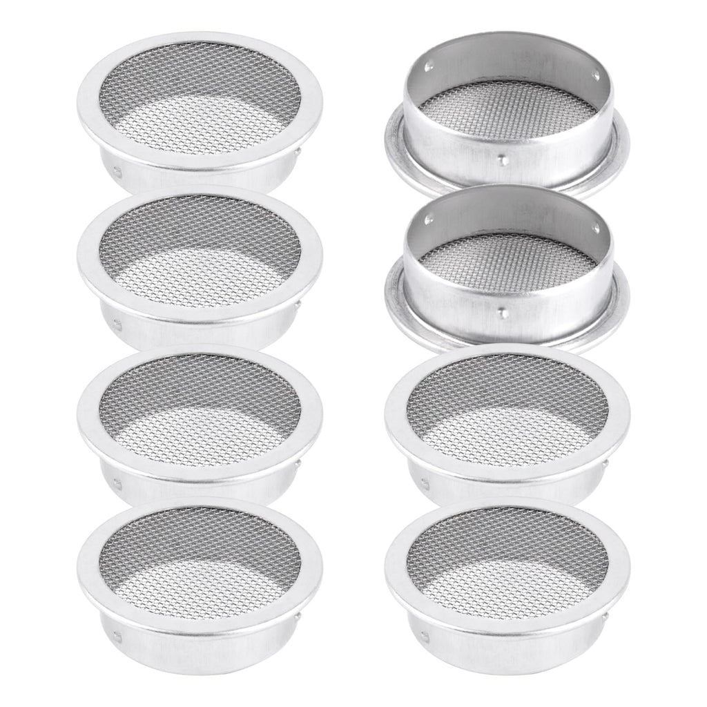 2 Inch Round Open Screen Vent Aluminum Mill Finish 8 Pack Z666417