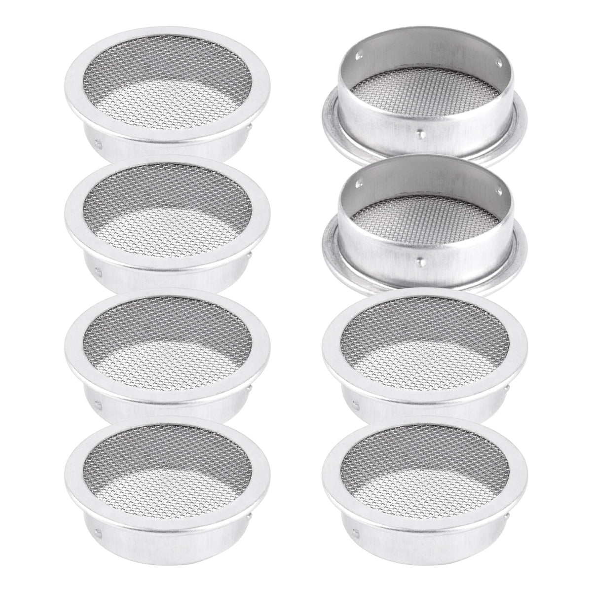 2 Inch Round Open Screen Vent Aluminum Mill Finish 8 Pack Z666417