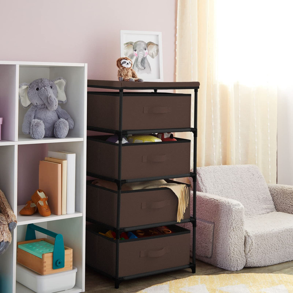 4 Tier Fabric Drawer Organizer F753299