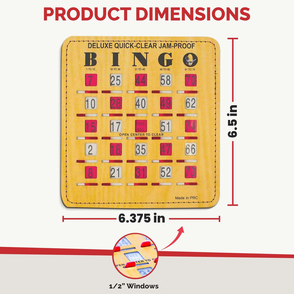 Bingo Cards with Sliding Windows 100 Pack I72172