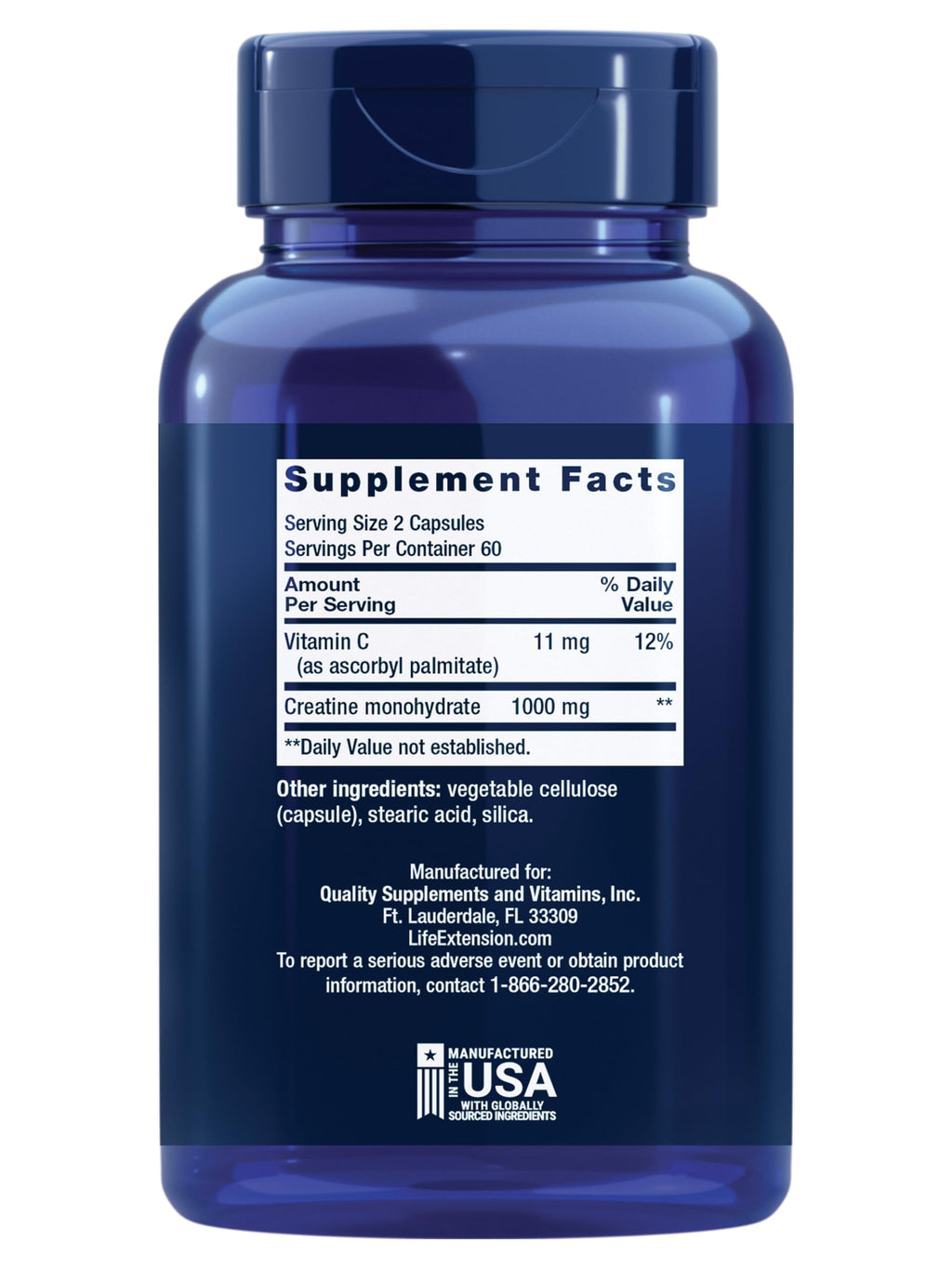 Creatine Monohydrate 120 Capsules S3361