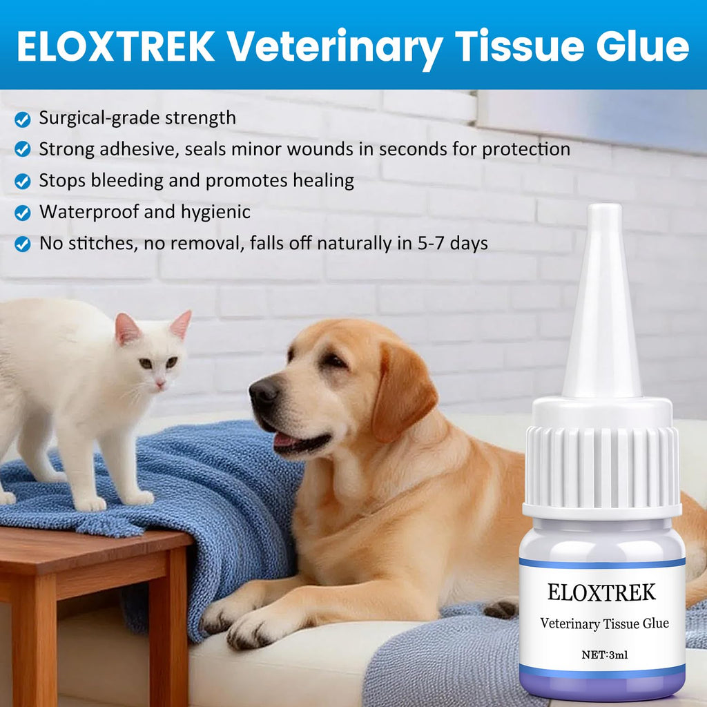 3ml Veterinary Surgical Skin Glue with 15 Applicators I950