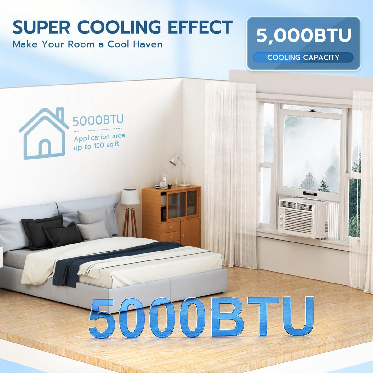 5000BTU Window Air Conditioners T293819