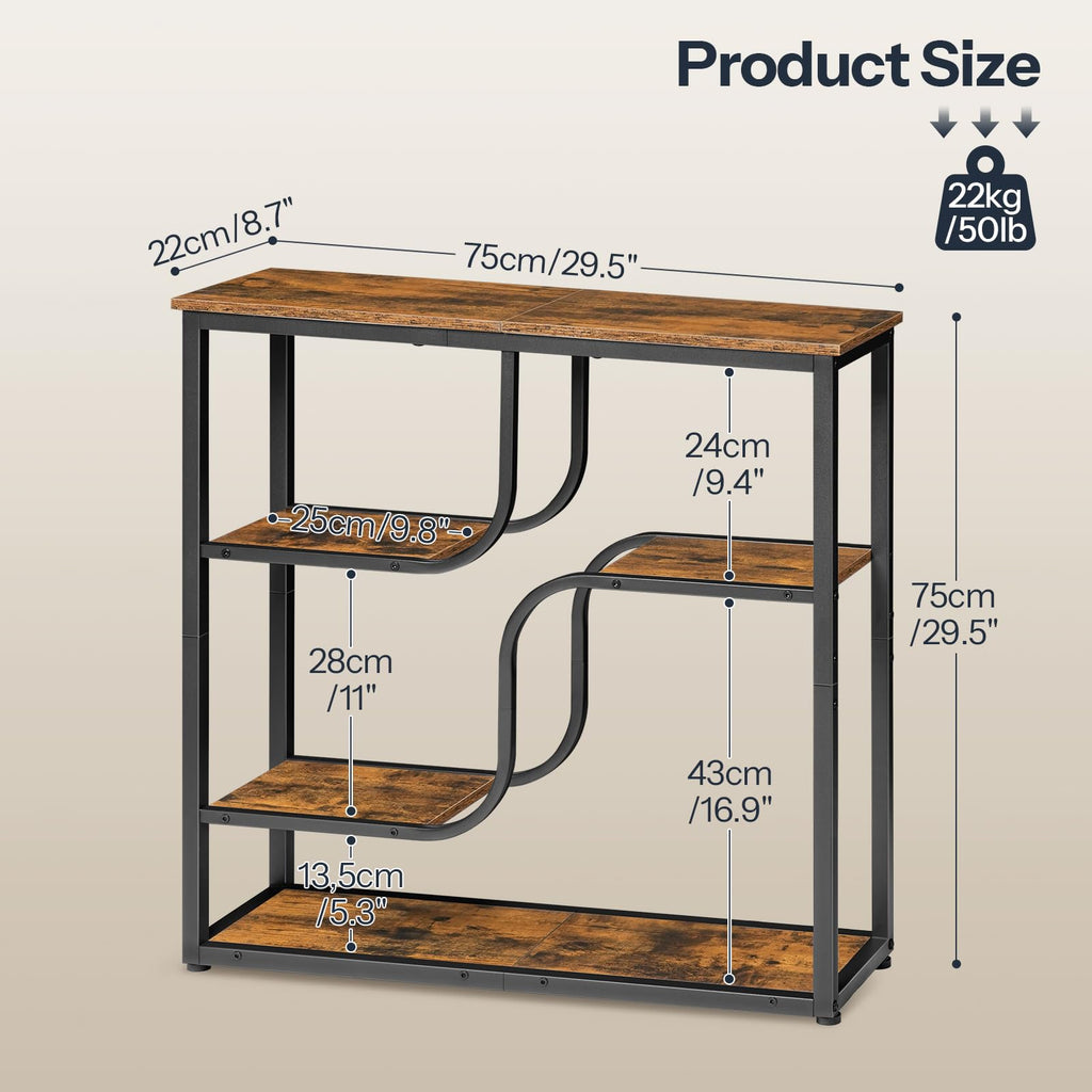 29.5" 5-Tier Narrow Console Table P6669