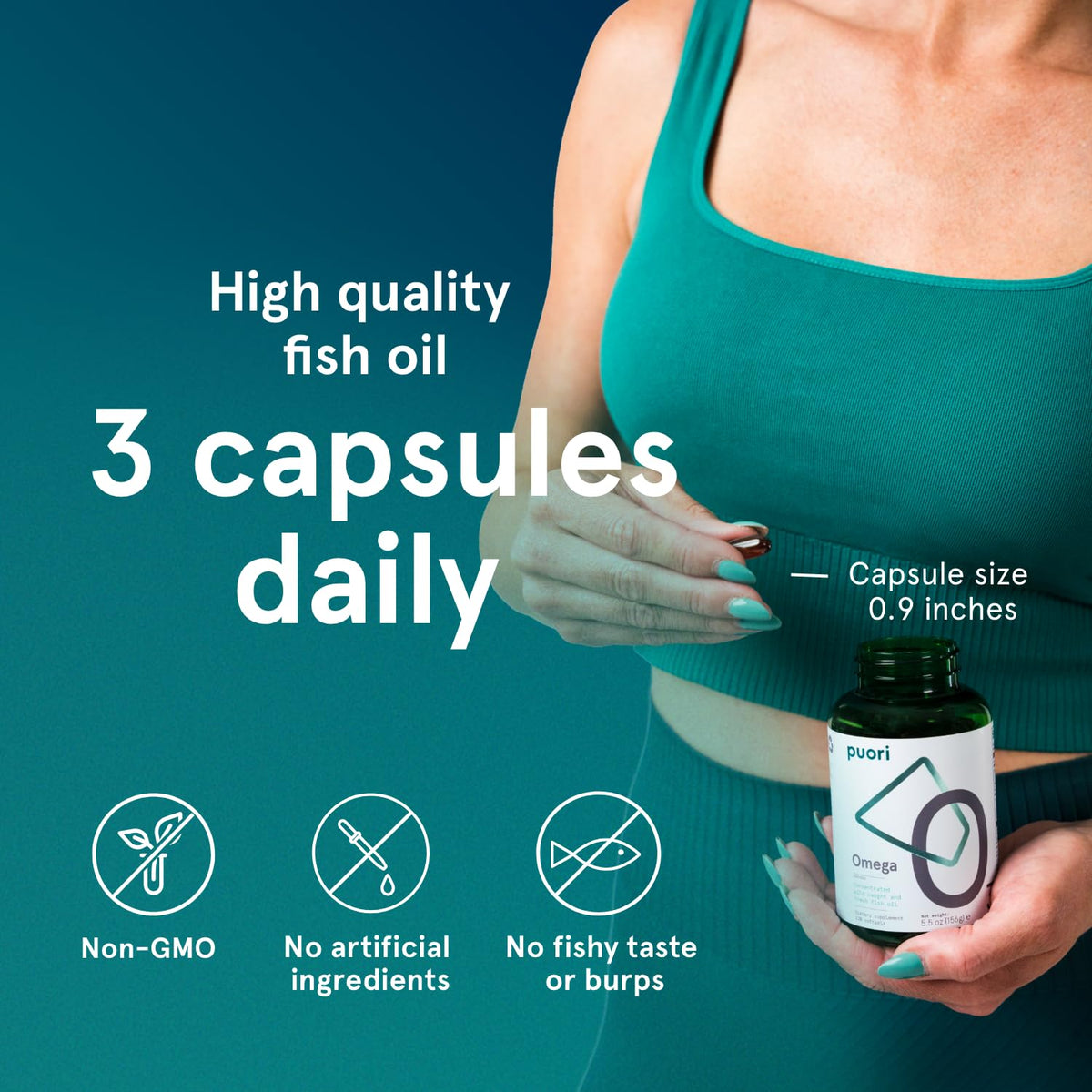 Omega 3 Fish Oil Supplement 240 Softgels M604794