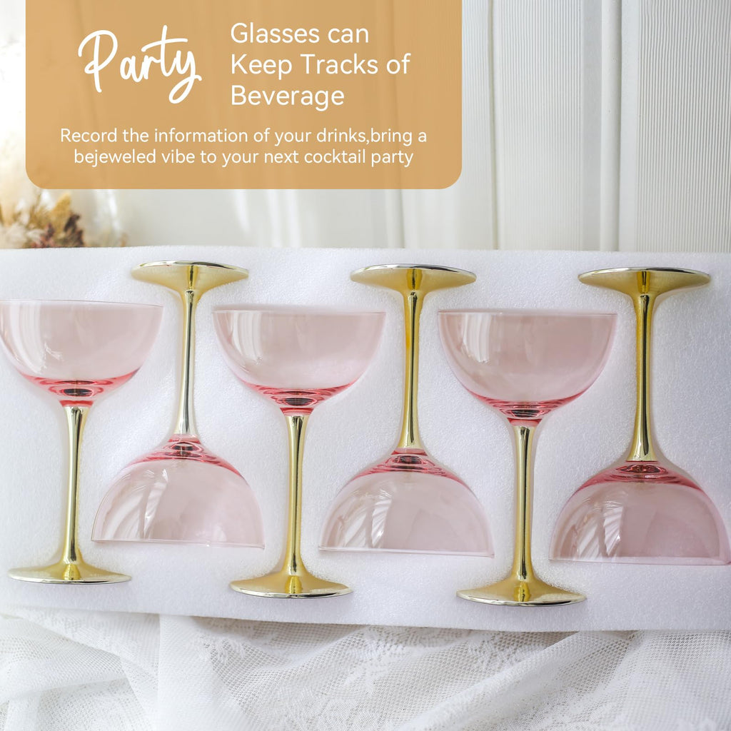 Pink Martini Glasses Set of 6 W336181
