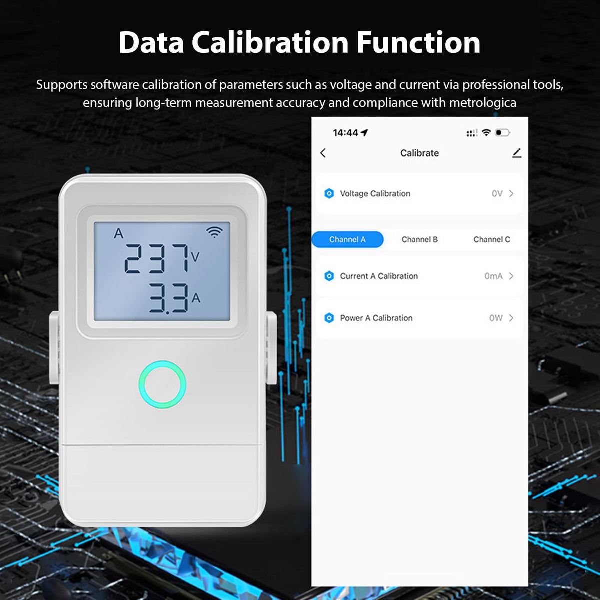 Wi Fi Real Time Electricity Usage Monitor with 3 100A Clamps T521135