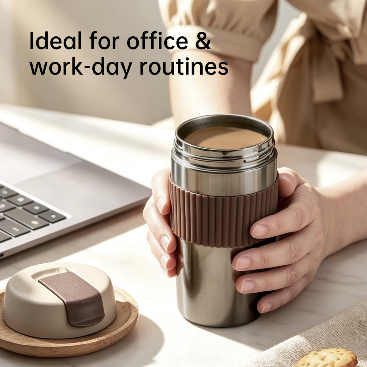 Stainless Steel Insulated Coffee Travel Mug 16oz F547