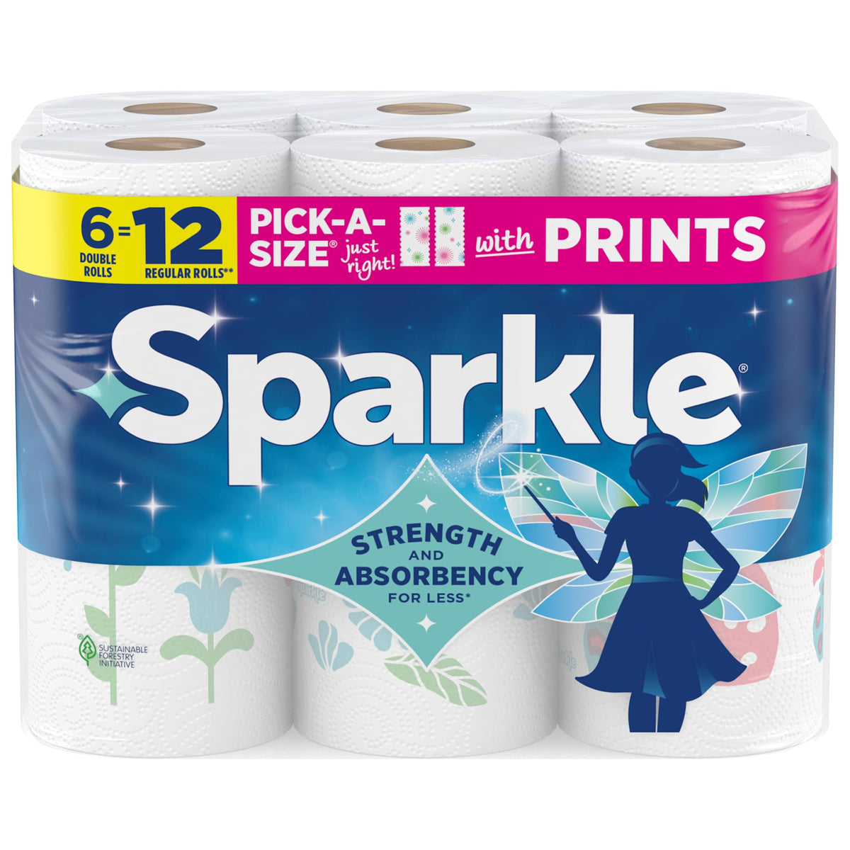 2-Ply Paper Towels, 6 Double Rolls J4877