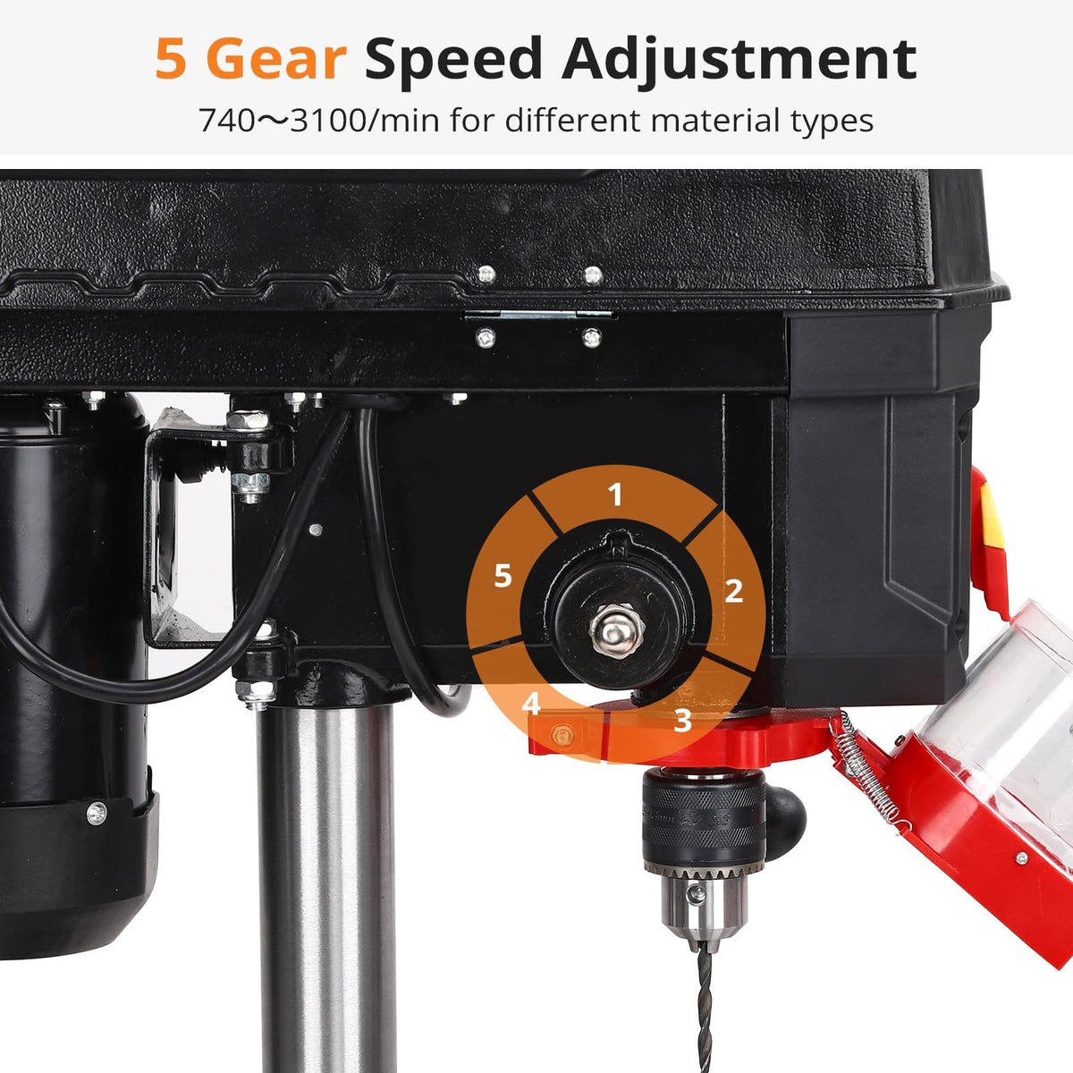 8 Inch 2.5A Benchtop Drill Press with 5 Speed Adjustable P86793