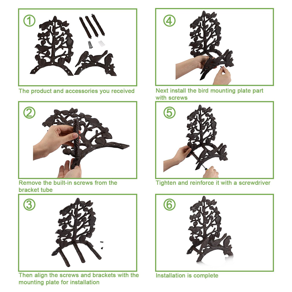 Cast Iron Wall Mount Garden Hose Holder W8349