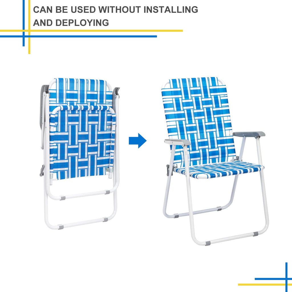 Folding Webbed Lawn Beach Chair T224