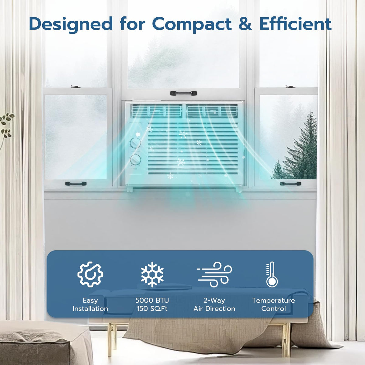 5000BTU Window Air Conditioners T293819