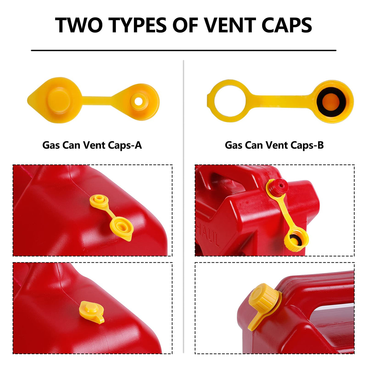 Gas Can Spout Replacement Kits 3 Pack Yellow S6425