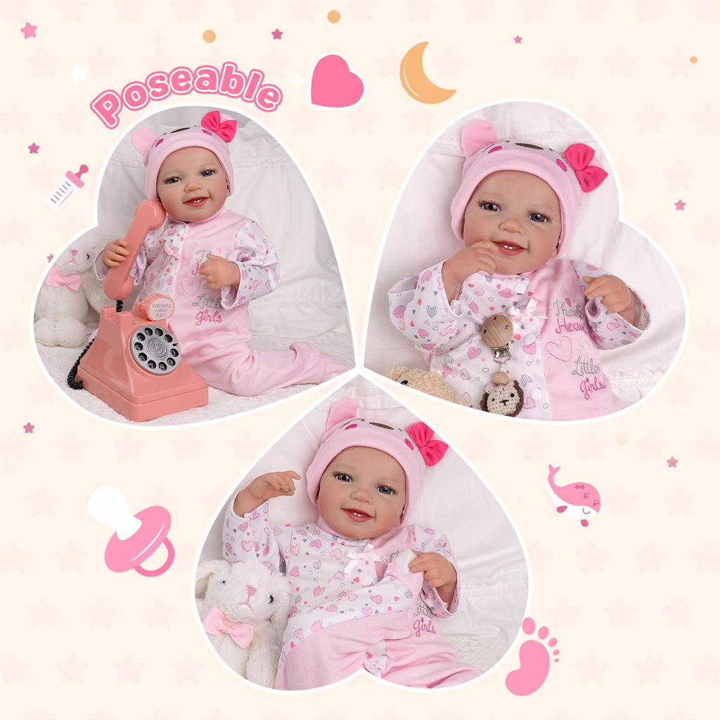 Reborn Baby Dolls with Heartbeat, Coos & Breathing W527219