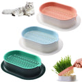 Cat Grass Planter Box, 3 Pcs Plastic Growing Trays U55952