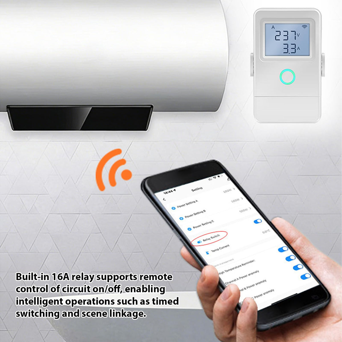 Wi Fi Real Time Electricity Usage Monitor with 3 100A Clamps T521135