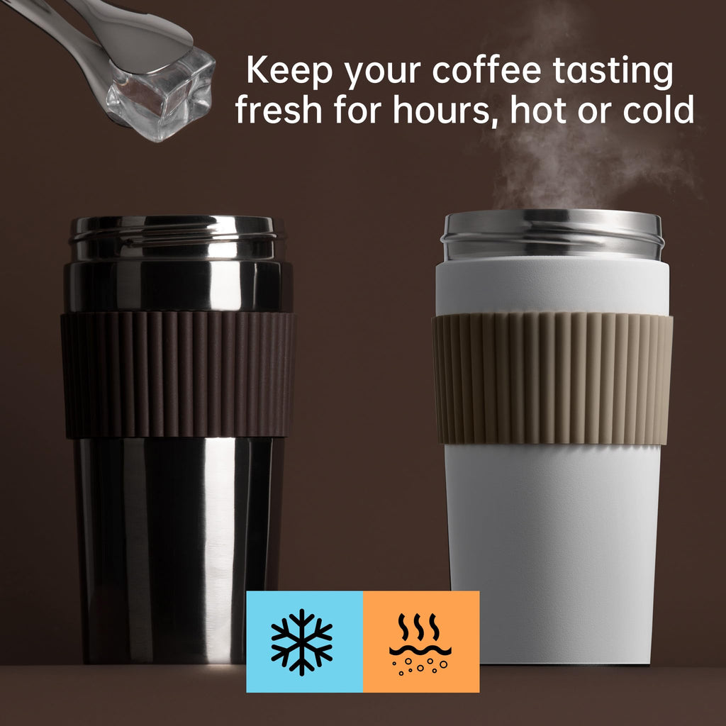 Stainless Steel Insulated Coffee Travel Mug 16oz F547