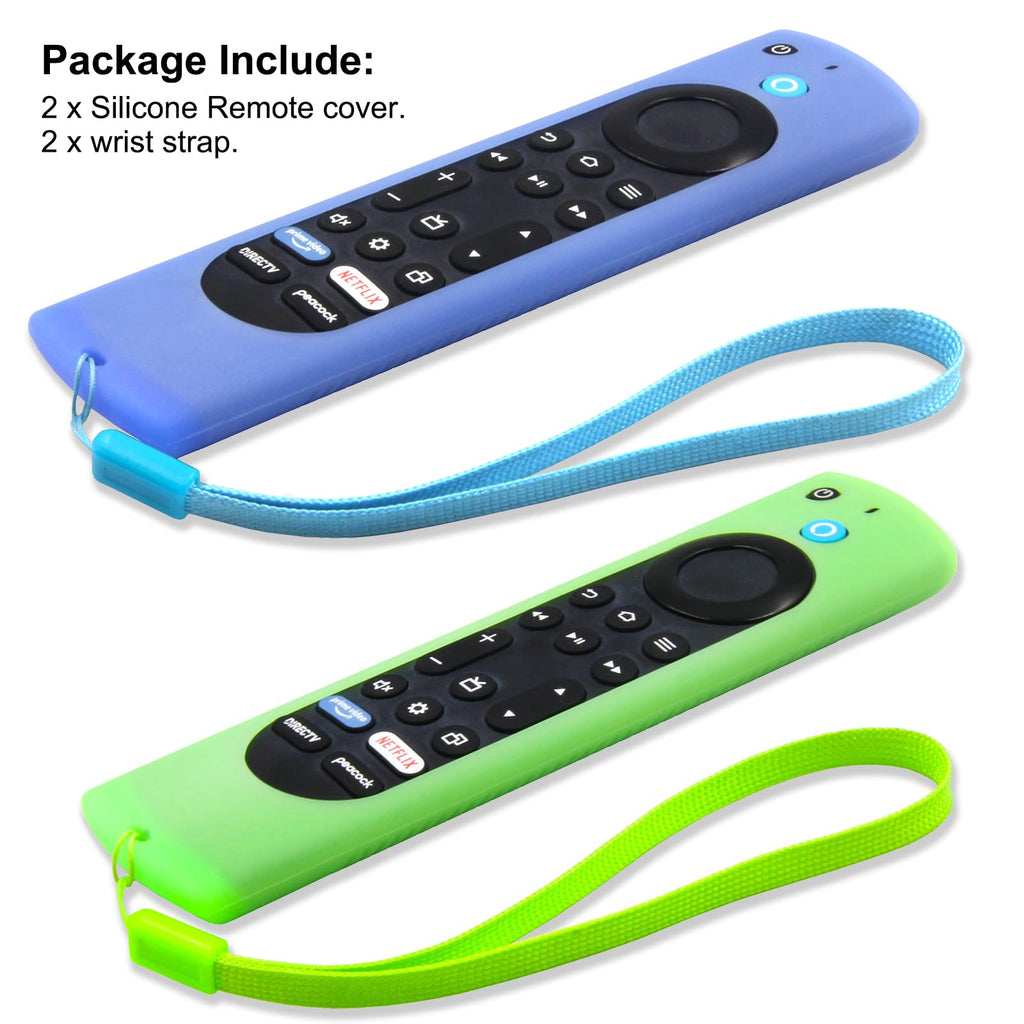 Silicone Remote Case 2pcs Nightglow Green and Blue X65540