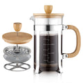 34 oz French Press Coffee Maker with Bamboo Lid D55921