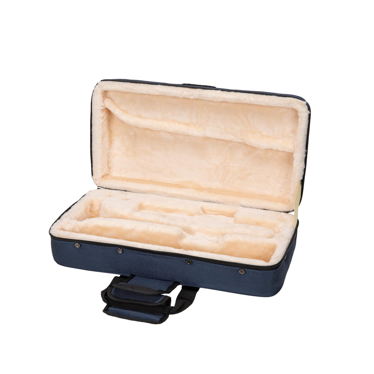 Lightweight Blue Trumpet Foam Case with Storage Pockets O294