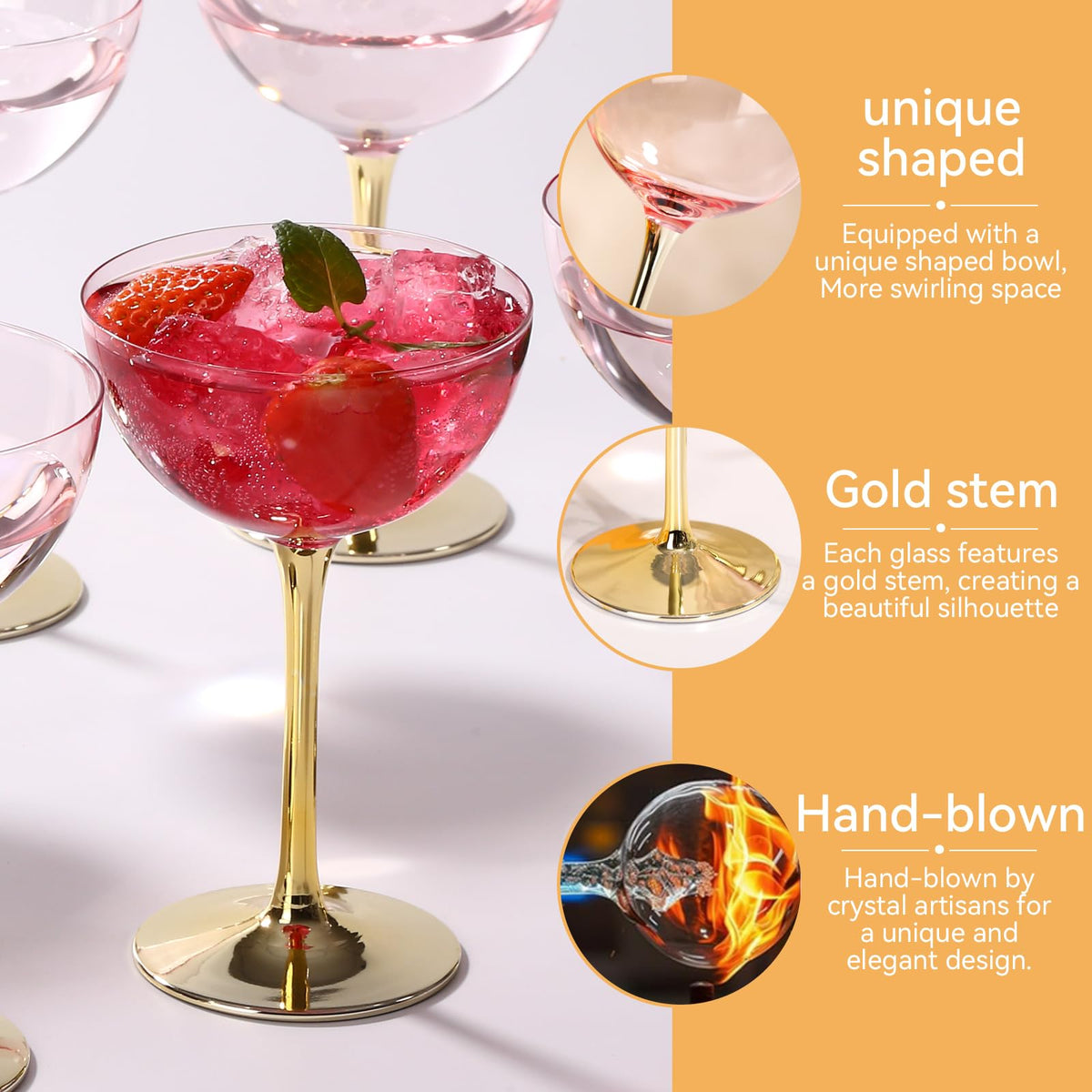 Pink Martini Glasses Set of 6 W336181