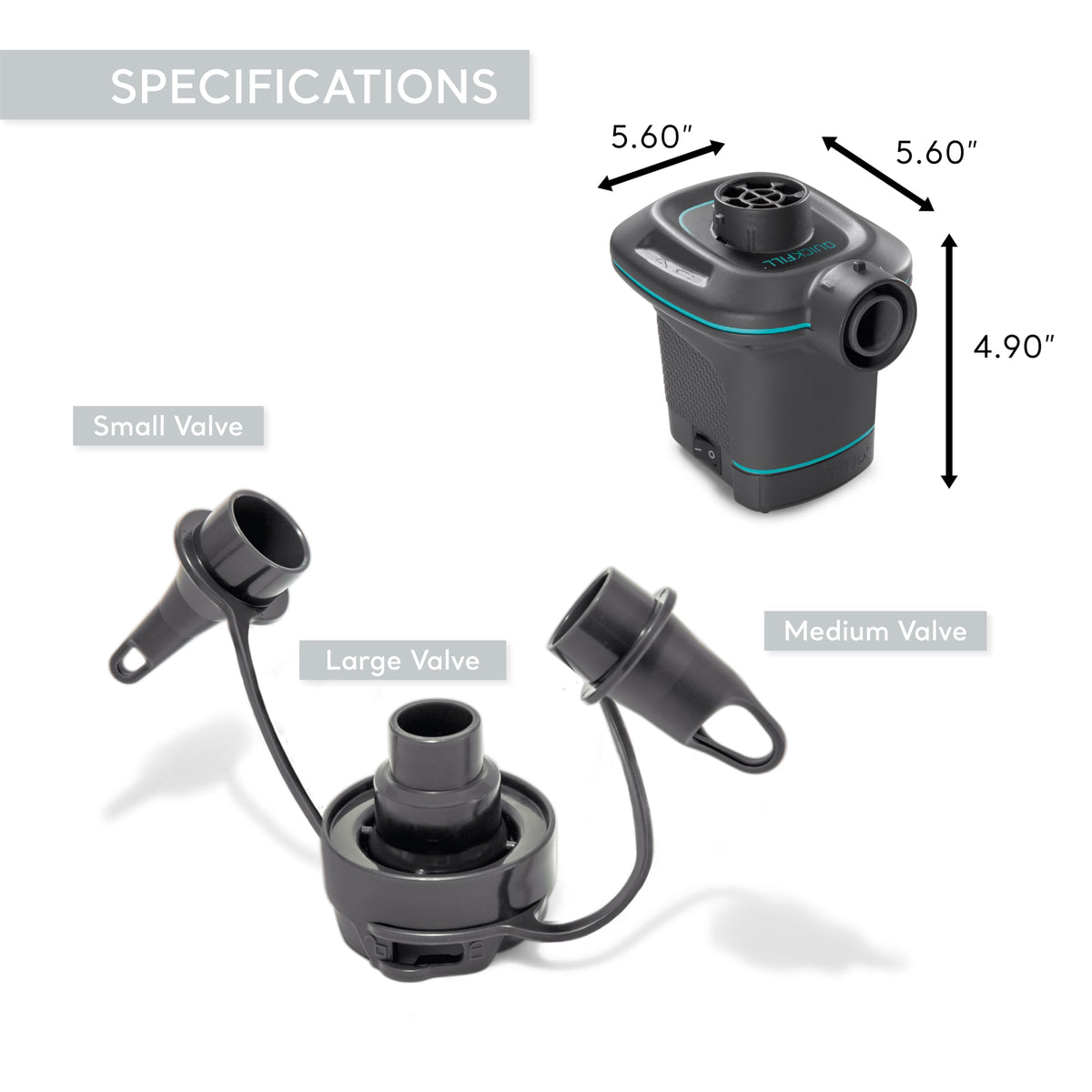 Blue 5-Person Floating with Electric Air Pump P3537