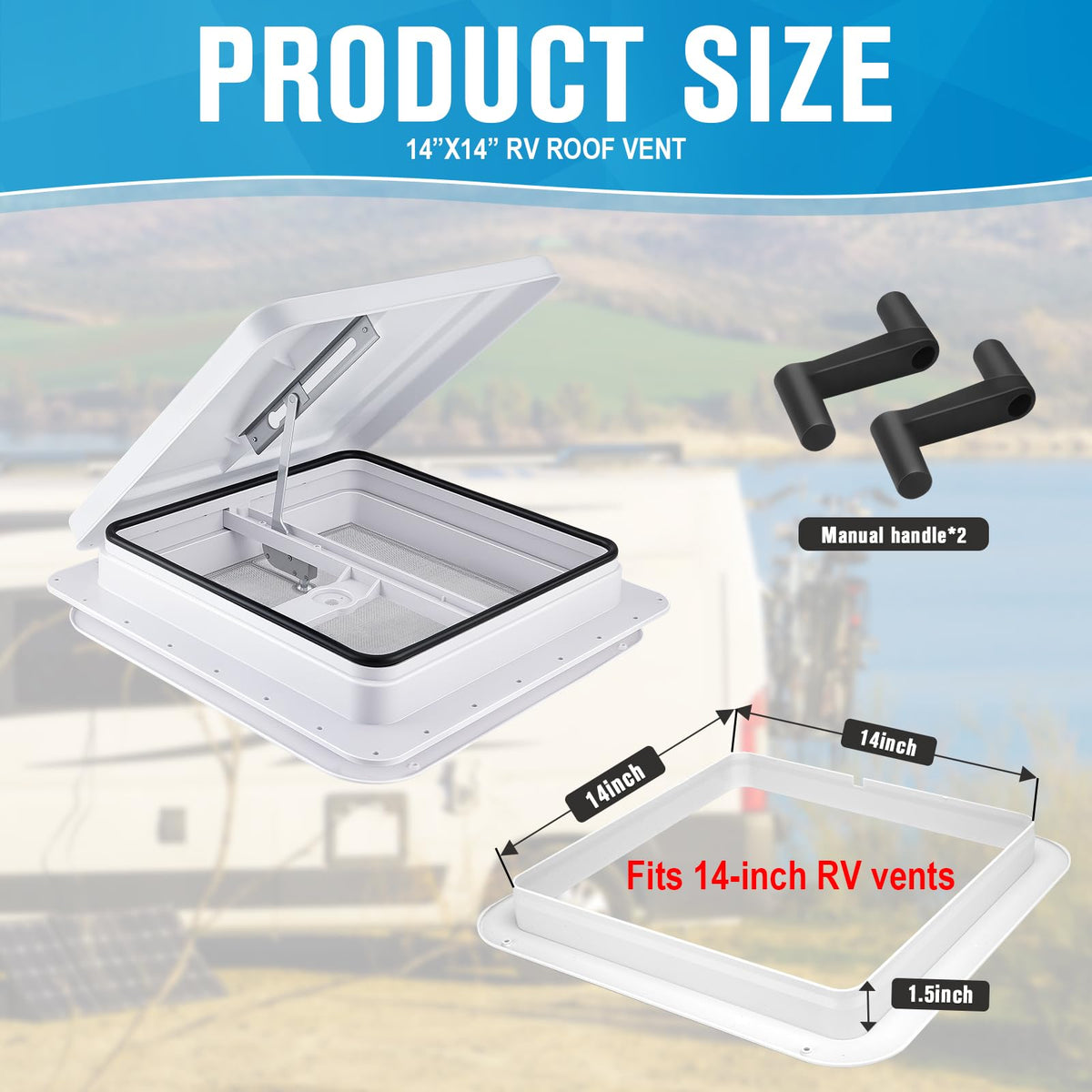 14x14 RV Roof Vent S43527