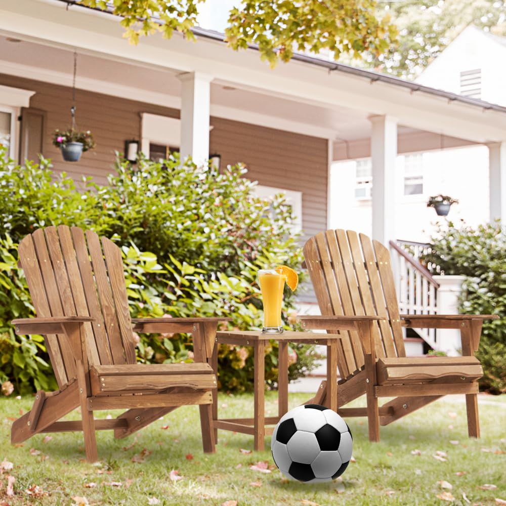 Solid Cedar Wood Folding Adirondack Chair Set of 2 W53861