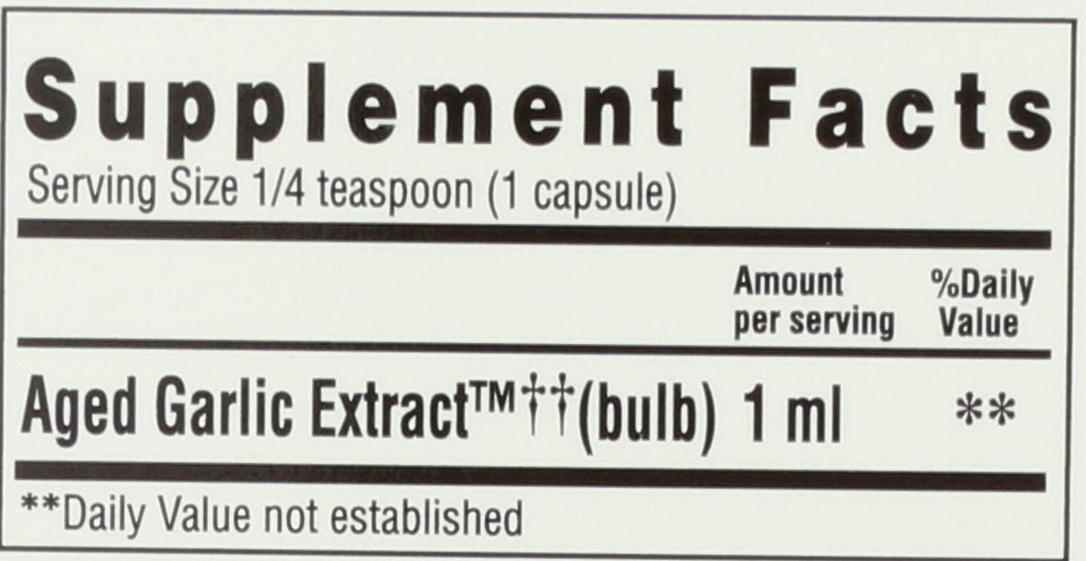 Aged Garlic Extract Liquid 4 Ounces I54103