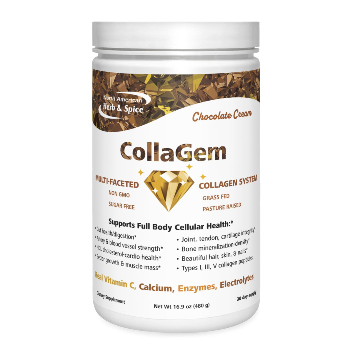 Collagen Powder with Vitamin C, Calcium & Electrolytes - 16.9 oz P106559