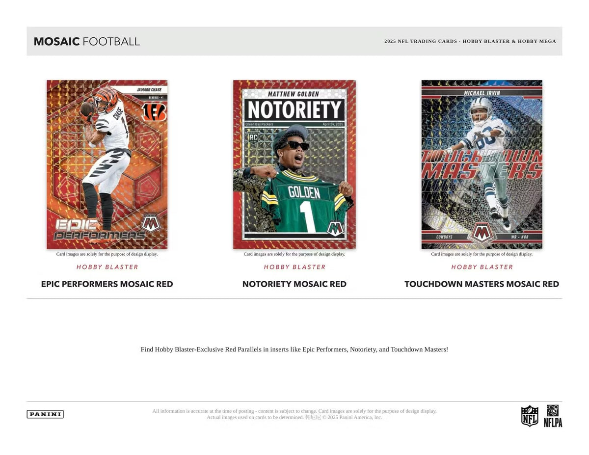 2025 Mosaic Football Trading Card Box Q604298