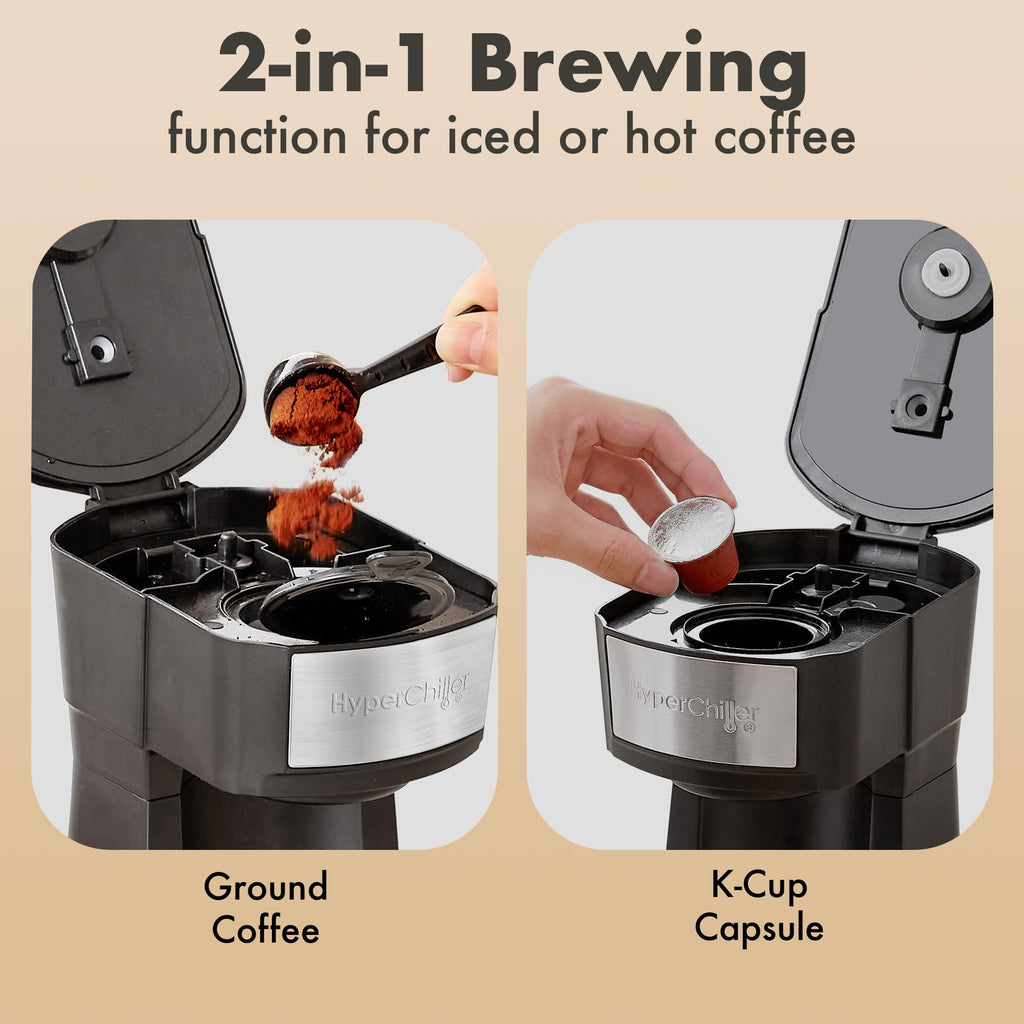 Black Iced Hot Coffee Maker W297