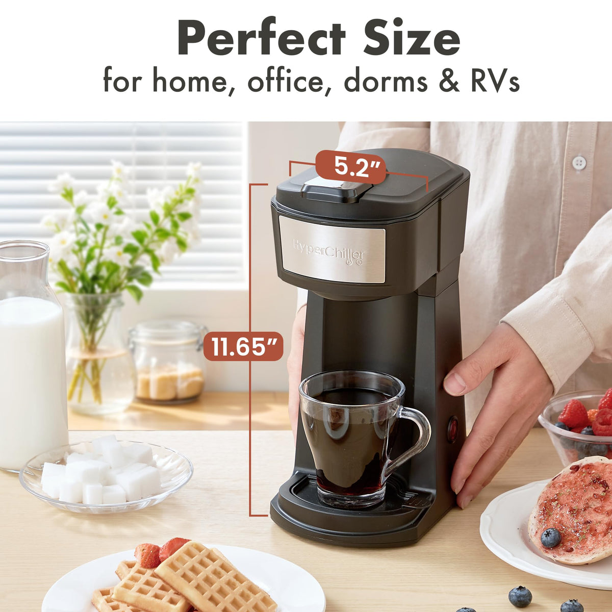 Black Iced Hot Coffee Maker W297