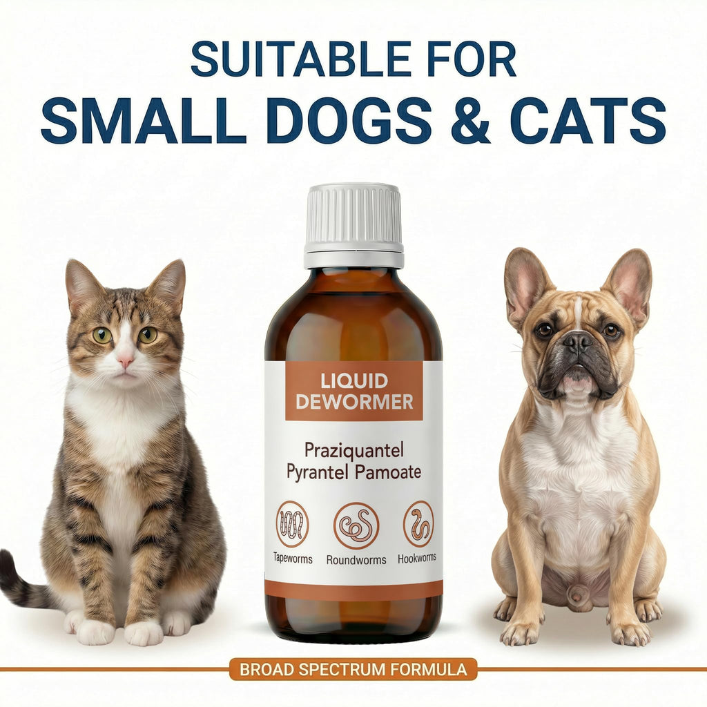 Praziquantel & Pyrantel Liquid Dewormer for Dog and Cat 3.4 fl oz F670875